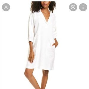 NWT Karl Lagerfeld Paris relaxed white linen dress